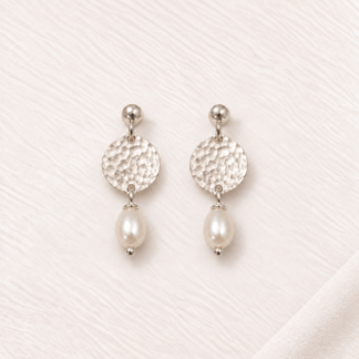 Moon & Pearl Earrings.