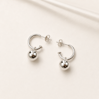 Hoop Earring with Ball.