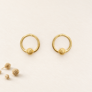 SEMILLA earrings, goldplated.