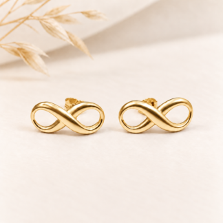 Infinity Earrings, GoldPlated.