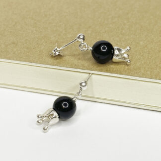 AGAVANZA earrings with black Onyx