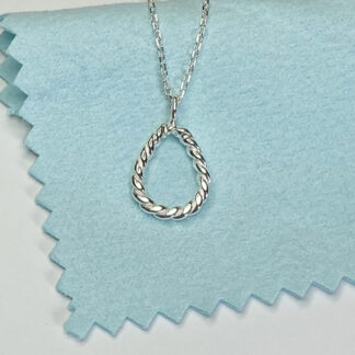 Oval spiral pendant.