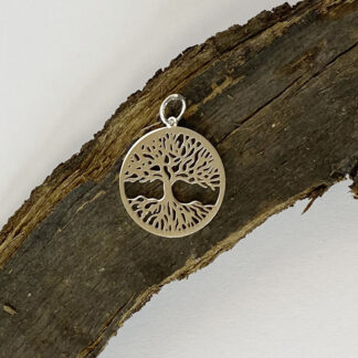 Tree of Life with roots pendant 20 mm, silver