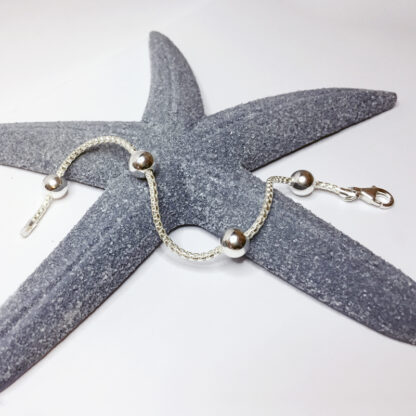 Silver Bead Bracelet.