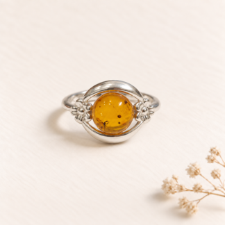 Amber in Bloom Ring.