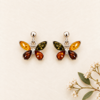 Amber Wings Earrings.