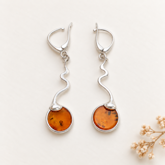 Amber Wave Earrings.