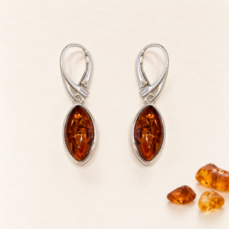 Long Amber Breeze Earrings.