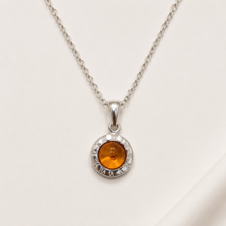 Time Pendant with Amber.