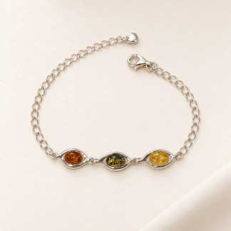 Three Shades of Amber Bracelet.
